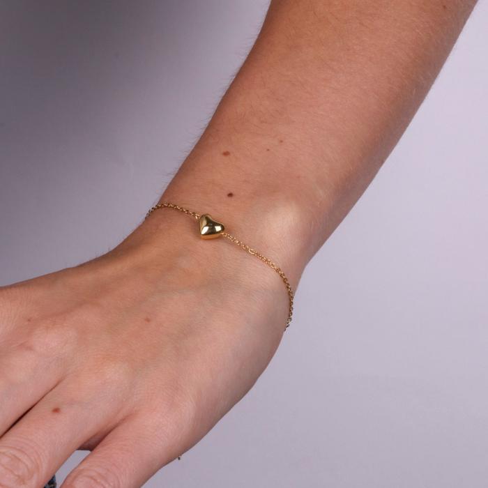 Steel Bracelet with Heart