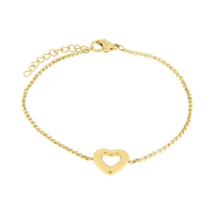 Steel Bracelet with Heart
