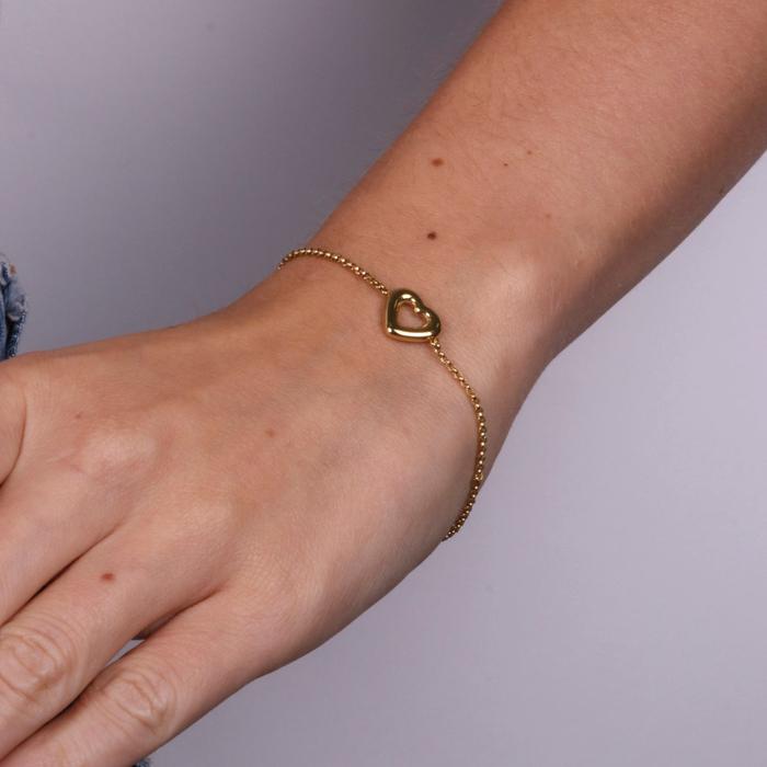 Steel Bracelet with Heart