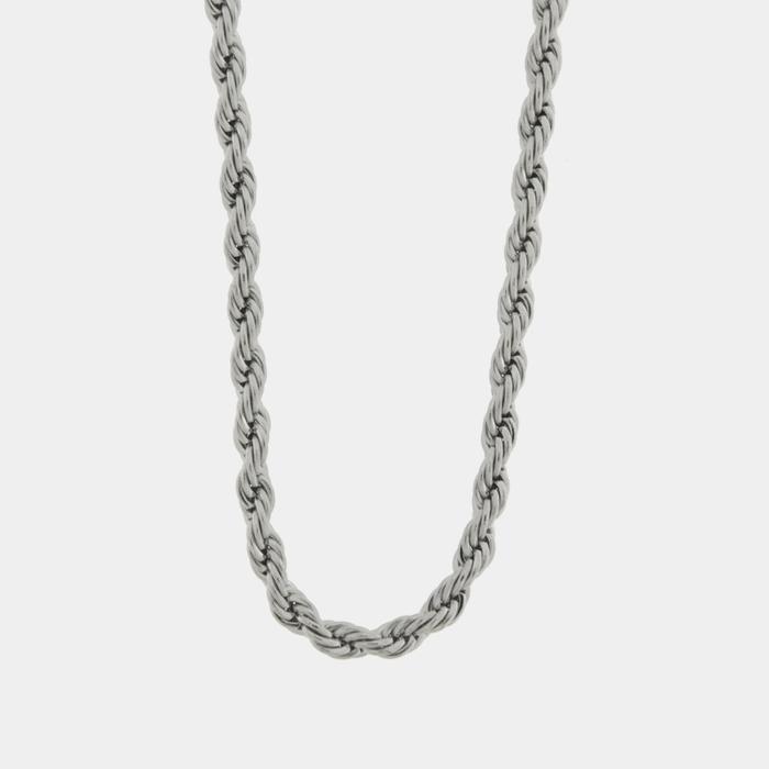 Collana in Acciaio con catene intrecciate
