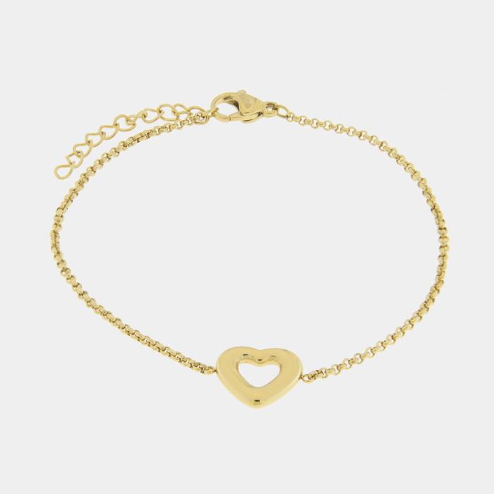 Steel Bracelet with Heart
