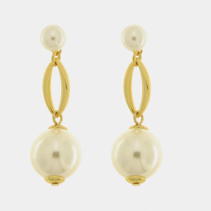 Orecchini in Metallo con perle