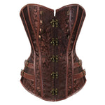 Damen Leder Korsett - Rogue Stil - Vignette | Steampunk Store