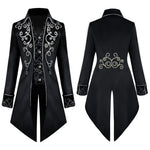 Masculino Redingote Fantasia Imperial - Fitted Steampunk Frock Casaco - Vignette | Steampunk Store