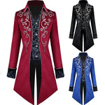 Masculino Redingote Fantasia Imperial - Fitted Steampunk Frock Casaco - Vignette | Steampunk Store