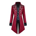 Masculino Redingote Fantasia Imperial - Fitted Steampunk Frock Casaco - Vignette | Steampunk Store