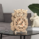 DIY Wooden Eule Uhr - Vignette | Steampunk Store