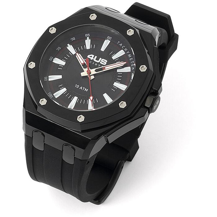 Orologio gomma nera