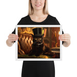 Pintura de gato negro - Aristócrata - Vignette | Steampunk Store