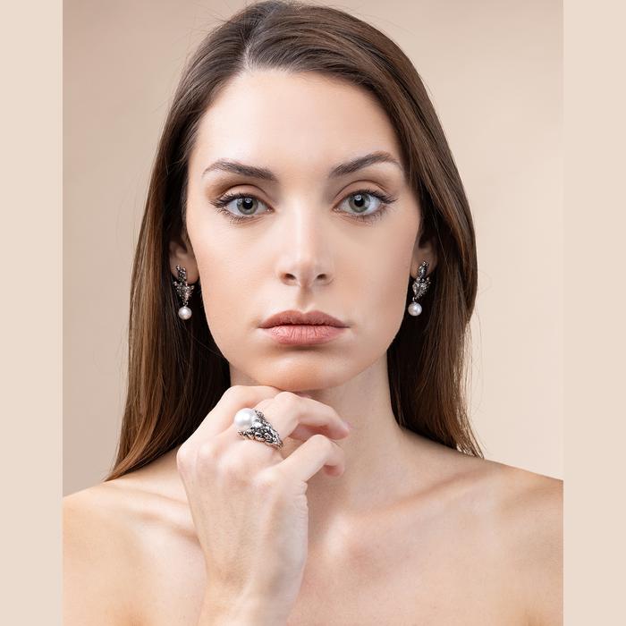 Boucles d'oreilles en perles de figue nue