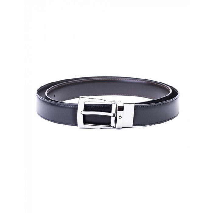Ceinture avec boucle ardillon rectangulaire et finition palladium brillant