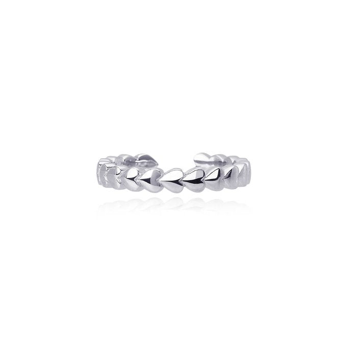 Bague coeur ouvert
