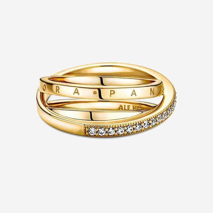 Anello Linee Intrecciate