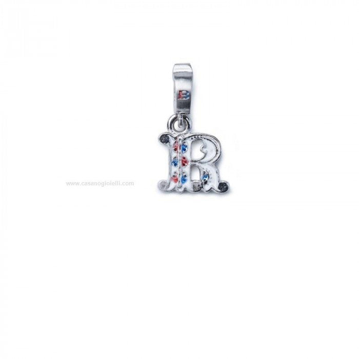Charm Lettre R Argent et Émail