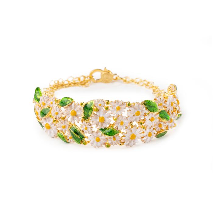 Rigid Bracelet Daisies