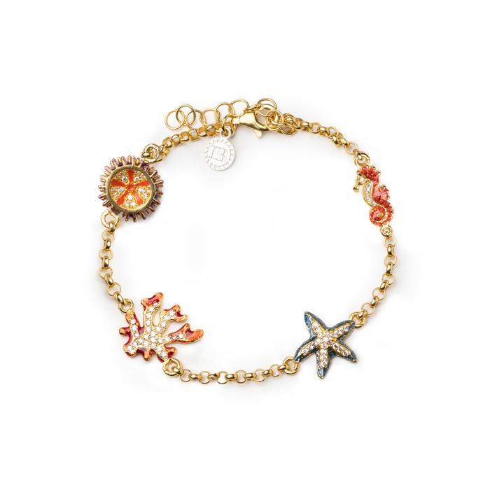 Rolo Bracelet 4 Symbols Sea Lapilli