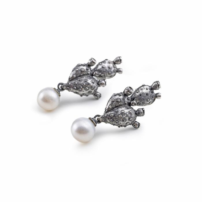 Boucles d'oreilles en perles de figue nue