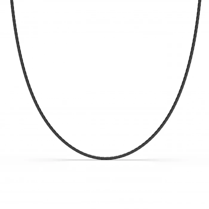 Collier en cuir tressé