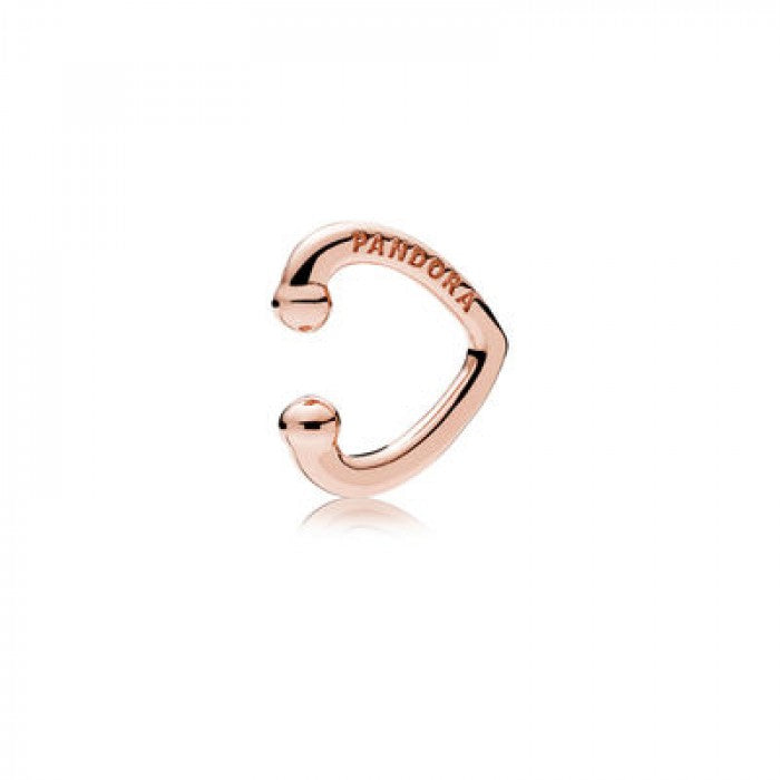 Small pink heart earring