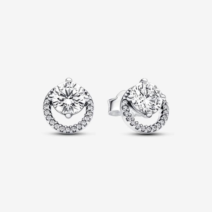 Boucles d'oreilles scintillantes à points lumineux