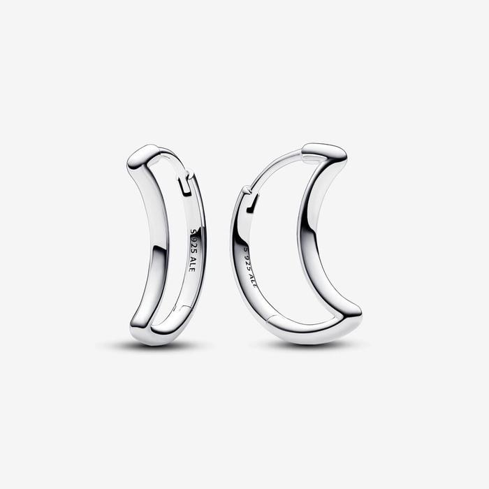 Boucles d'oreilles créoles lune