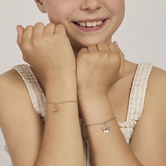 Bracciale argento con corona PRINCESS