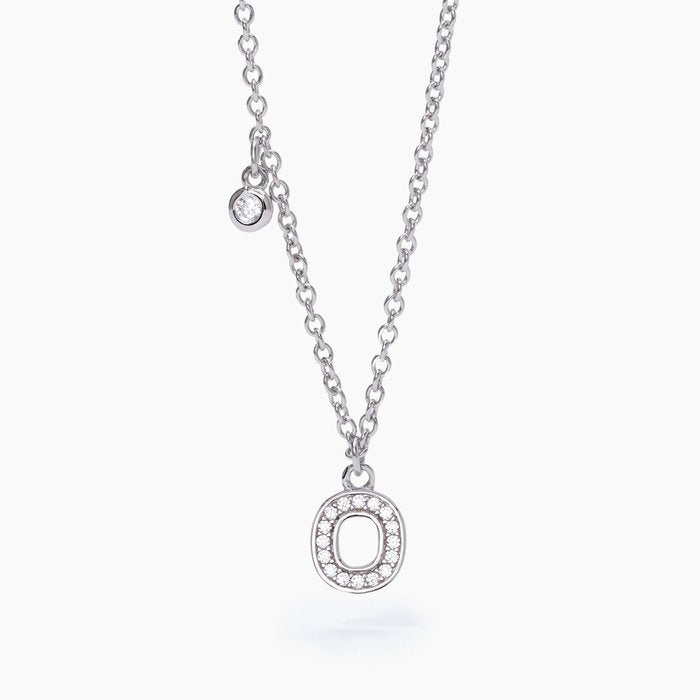 Collier ras du cou lettre « O » A, B, COOL