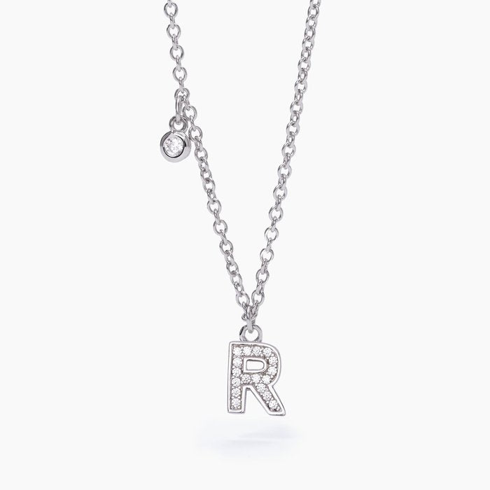 Collier ras du cou lettre « R » A, B, COOL
