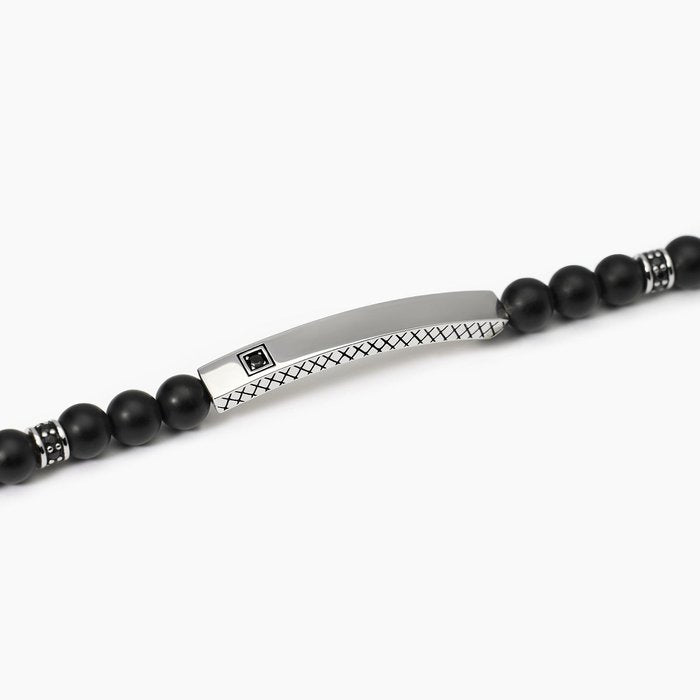 Bracelet en agate noire STONE CLUB