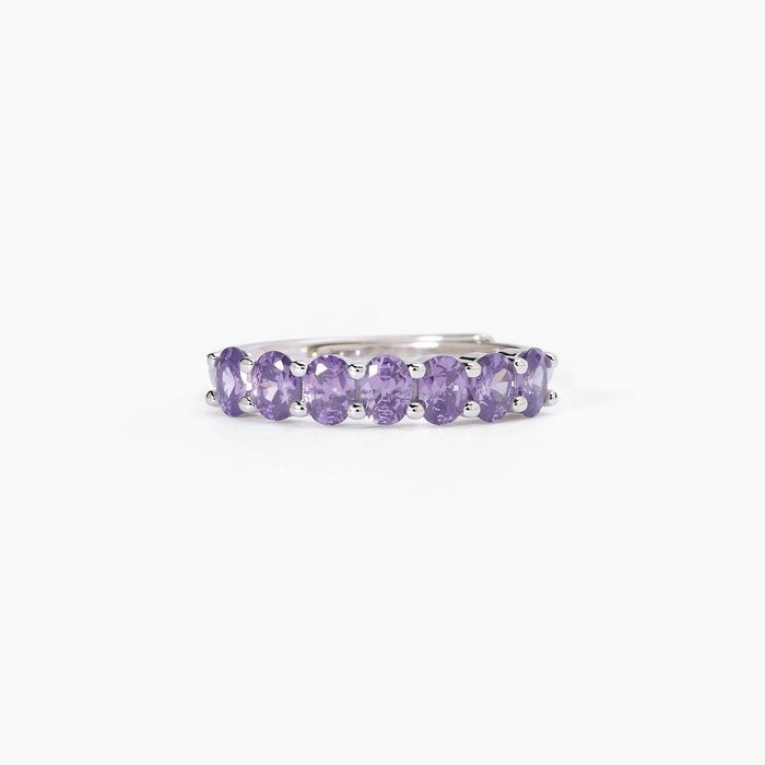 Bague FESTIVAL en argent et améthyste synthétique