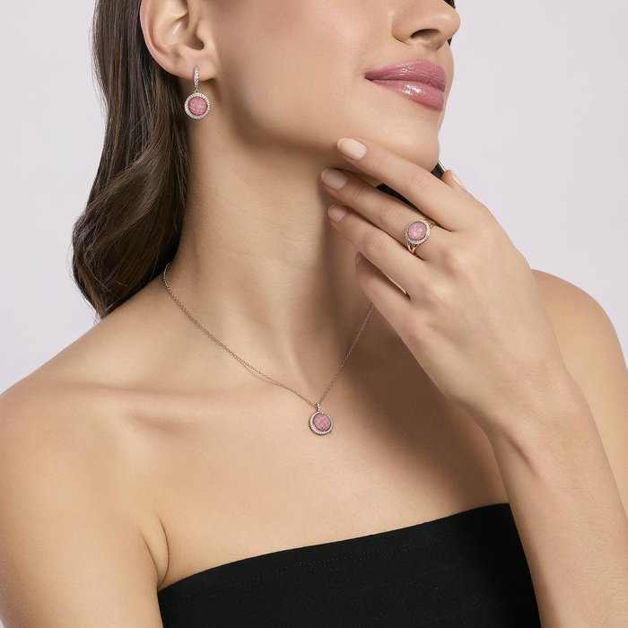 Anello con rodocrosite DIVA