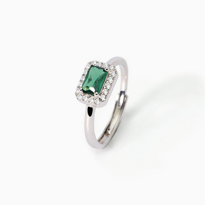 Octagonal Synthetic Emerald Ring COOL OR RÉTRO?