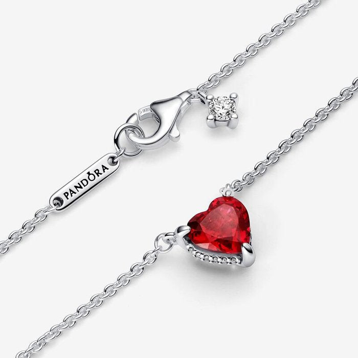 Collier Coeur Rouge