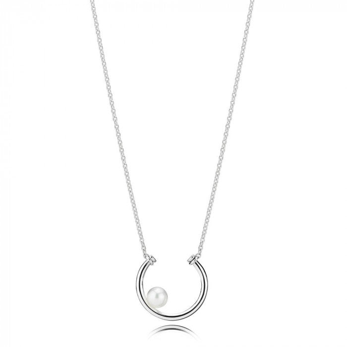 Collier de perles contemporain cm 51