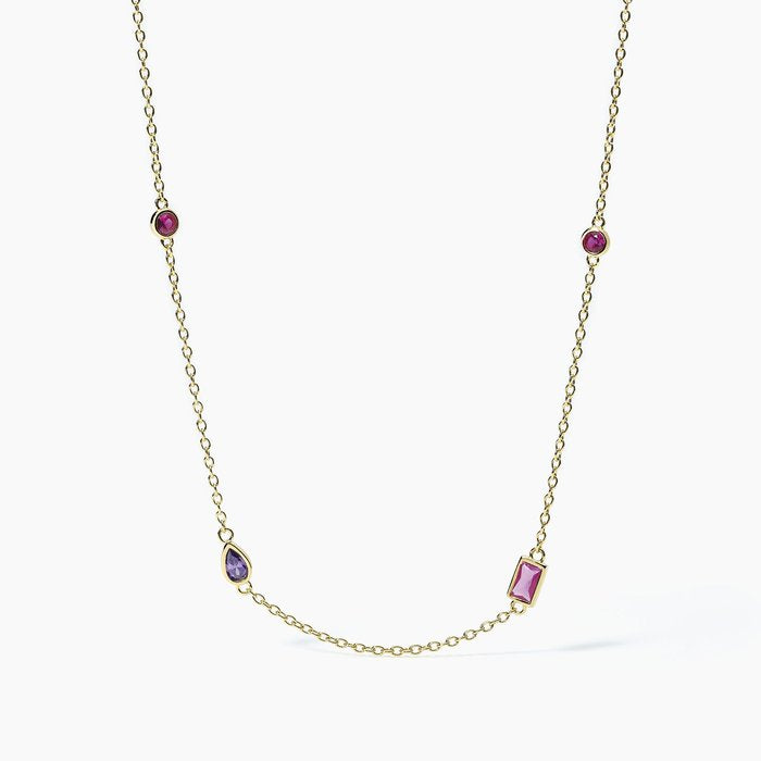 Collier arc-en-ciel multicolore