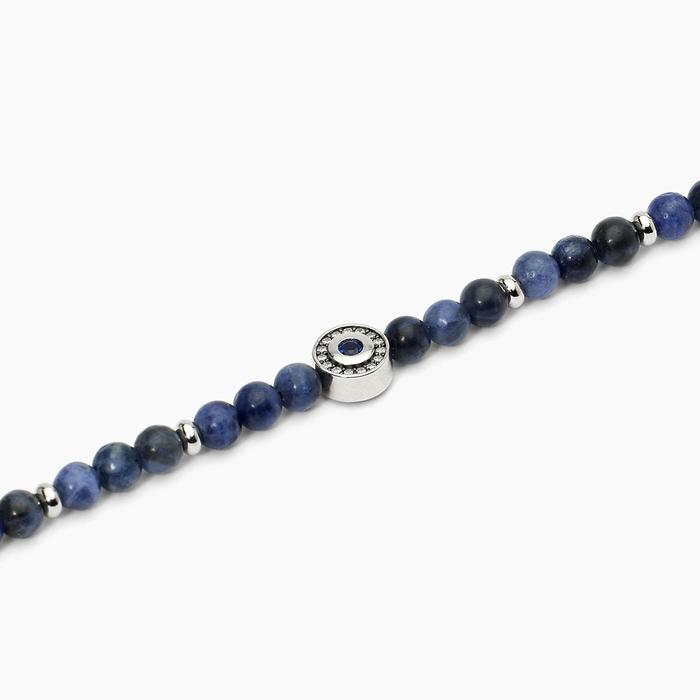 Bracelet en argent avec sodalite BENIAMINO