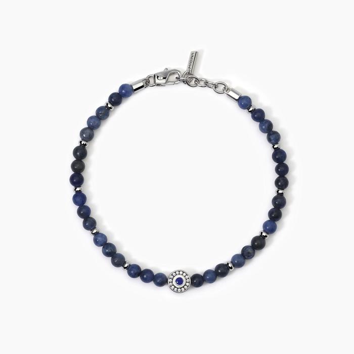 Bracelet en argent avec sodalite BENIAMINO