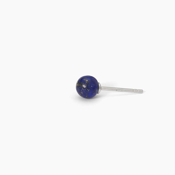 Boucle d'oreille en argent avec lapis-lazuli MONOMANIA