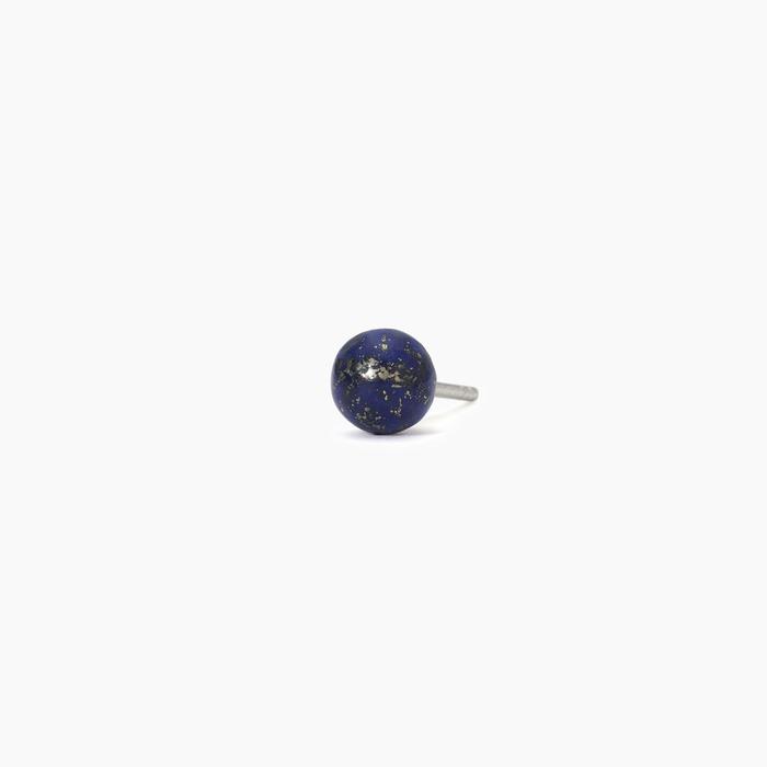Boucle d'oreille en argent avec lapis-lazuli MONOMANIA