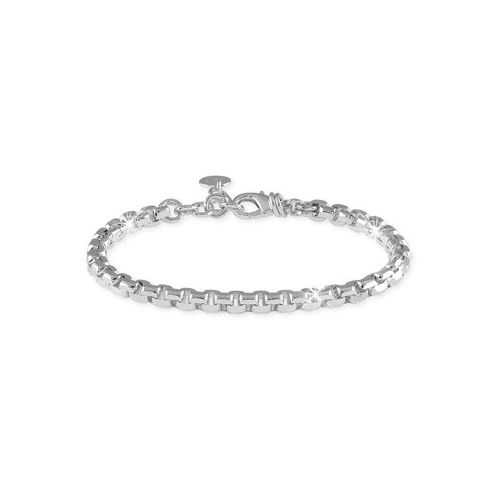 Bracelet en bronze plaqué argent