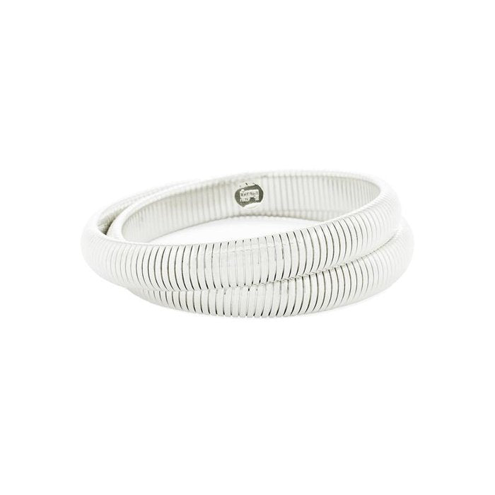 Bracciale in bronzo argentato Tubogas