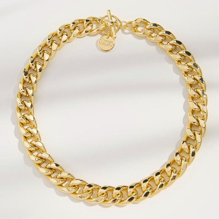 Collana Groumette in bronzo dorato