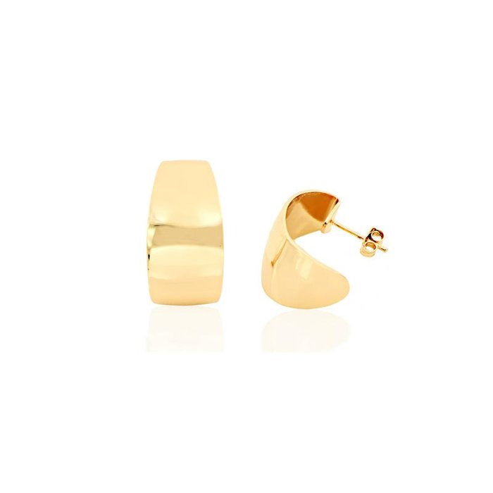 Mini Creole Earrings in Gold Bronze