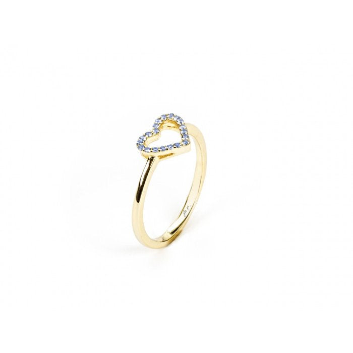 Bague laminée en forme de cœur