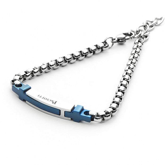 Blue tubular bracelet