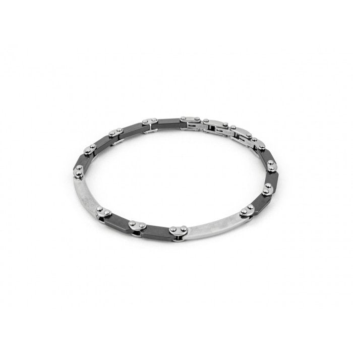 Black ceramic insert bracelet