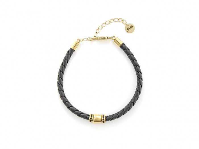 Bracelet en cuir noir