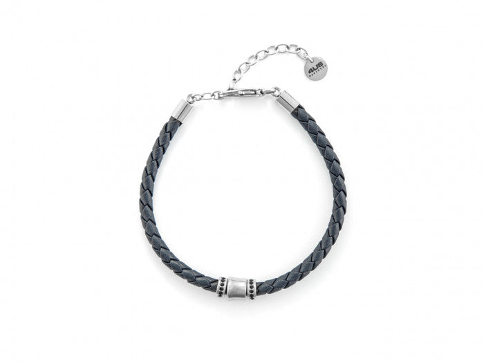 Bracelet en cuir bleu