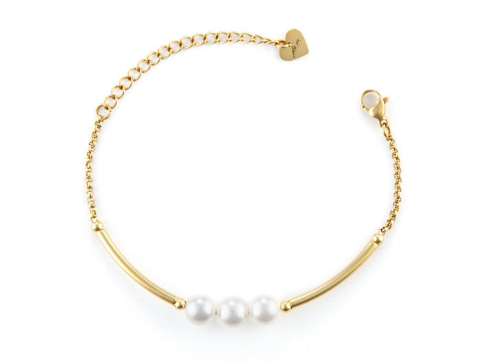 Bracelet semi-rigide et perles