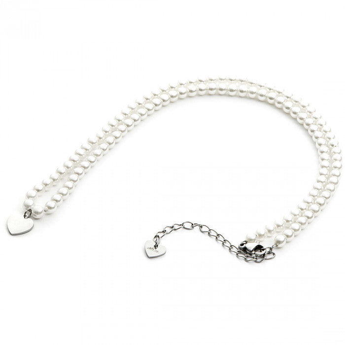 Collana pearl & heart